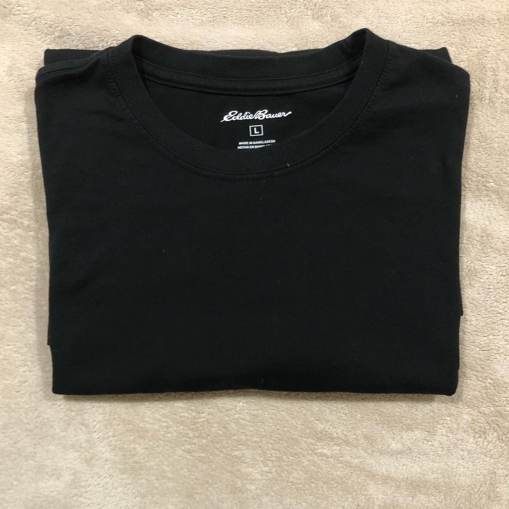 Eddie Bauer Large Black T-Shirts